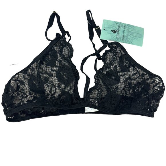 Lidogirl Lace Lingerie Set With Garter Belt & Thong Black Size S - Picture 8 of 8